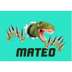  Cuadros infantiles Personalizados Dinosaurio 001- Cuadro personalizado con nombre- Cuadro personalizado niño dibujo