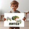  Cuadros infantiles Personalizados Dinosaurio 001- Cuadro personalizado con nombre- Cuadro personalizado niño dibujo