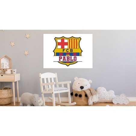 Cuadros Juveniles Personalizados Equipo Futbol Barcelona 001