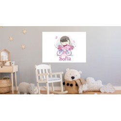 Cuadros infantiles personalizados Niña Sofia 001