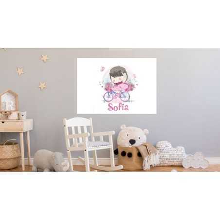 Cuadros infantiles personalizados Niña Sofia 001