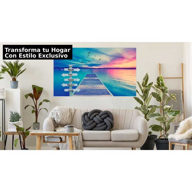 Cuadro Personalizado Playa con Nombres y Frases - Decoración Exclusiva Estores Iroa Cuadro Personalizado Playa con Nombres y Frases - Decoración Exclusiva Estores Iroa