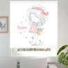  Estores infantiles niña personalizados. Estores infantiles niña dibujo Niña Cesta Flores