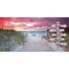  Cuadro Lienzo Personalizado - Paisaje de Playa 014 con Nombres y Frases Regalo Emotivo y Decoración Exclusiva Estores Iroa