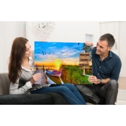 Cuadro Personalizable con nombre Paisaje 012