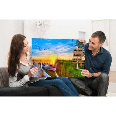 Cuadro Personalizable con nombre Paisaje 012