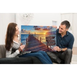  Cuadro Lienzo Personalizable Playa 009