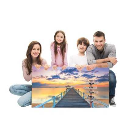 Cuadro Lienzo Personalizable Playa 006