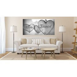  Lienzo Personalizado Romantico Corazones 004