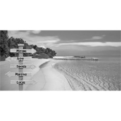  Cuadro Lienzo Personalizado nombres Playa 001-Lienzo personalizado con nombre o texto familia- Regalos personalizados