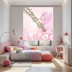  Estores Infantiles Niña Hada Columpio- Estor infantil habitación niñas-