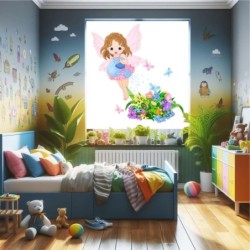 Estores Infantiles Niña Hada de las Flores- Estor infantil habitacion niñas