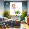 Estores Infantiles Niña Hada de las Flores- Estor infantil habitacion niñas