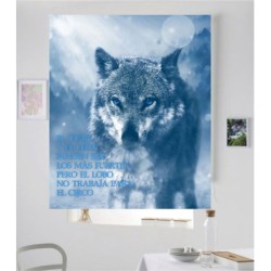 Estores con Frases Motivadoras Lobo 05
