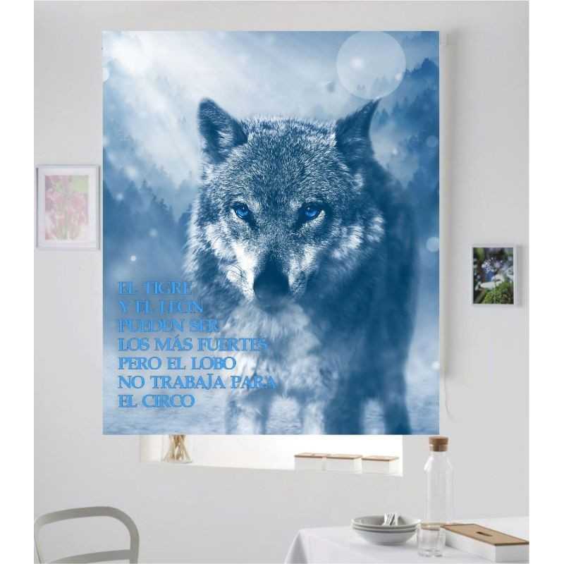 Estores con Frases Motivadoras Lobo 05 Estores con Frases Motivadoras Lobo 05
