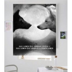 Estores con Frases Motivadoras Lobo 04