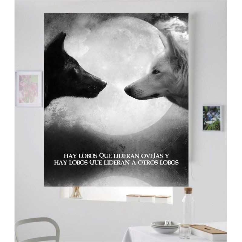 Estores con Frases Motivadoras Lobo 04 Estores con Frases Motivadoras Lobo 04