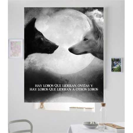 Estores con Frases Motivadoras Lobo 04