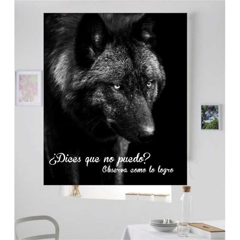 Estores con Frases Motivadoras Lobo 01 Estores con Frases Motivadoras Lobo 01