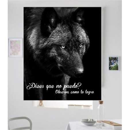 Estores con Frases Motivadoras Lobo 01