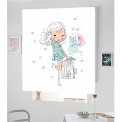Estores Infantiles Niña Bird 003