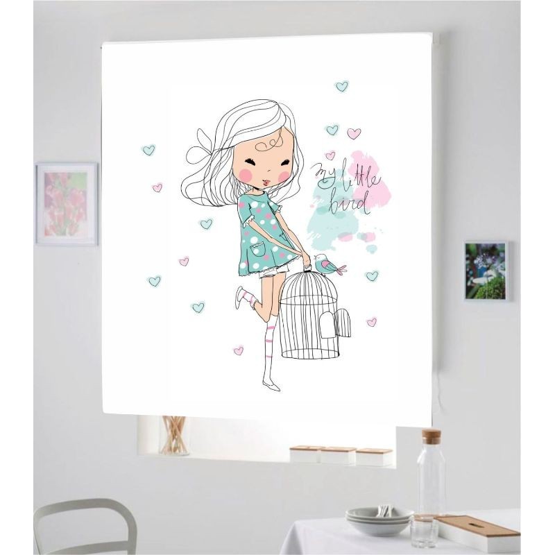 Estores Infantiles Niña Bird 003 Estores Infantiles Niña Bird 003