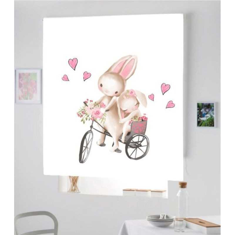 Estores Infantiles Niña Conejitos 046
