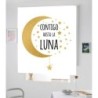 Estores Juveniles Frase Contigo Hasta La Luna