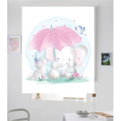 Estores Infantiles Niña Elefante 003
