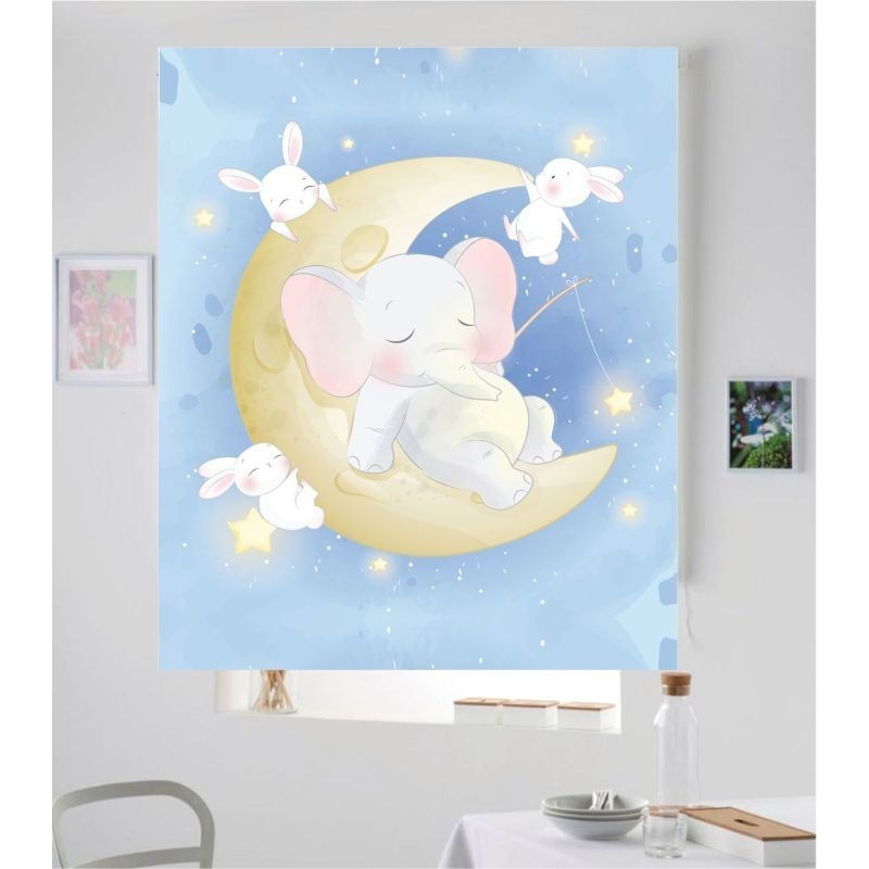 Estores Infantiles Niño Elefante 004 Estores Infantiles Niño Elefante 004