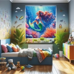  Estores Infantiles Sirenita 002/ Estores infantiles niña - Estores infantiles Disney