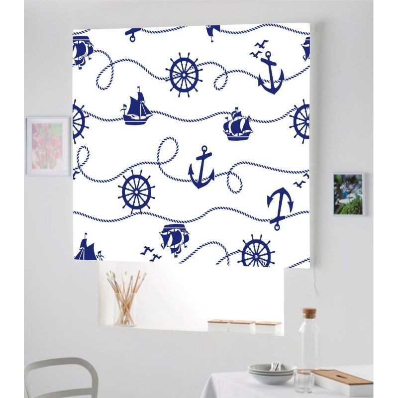 Estores Infantiles Estampado Marinero 001 Estores Infantiles Estampado Marinero 001