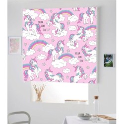 Estores Infantiles Estampado Unicornio 003