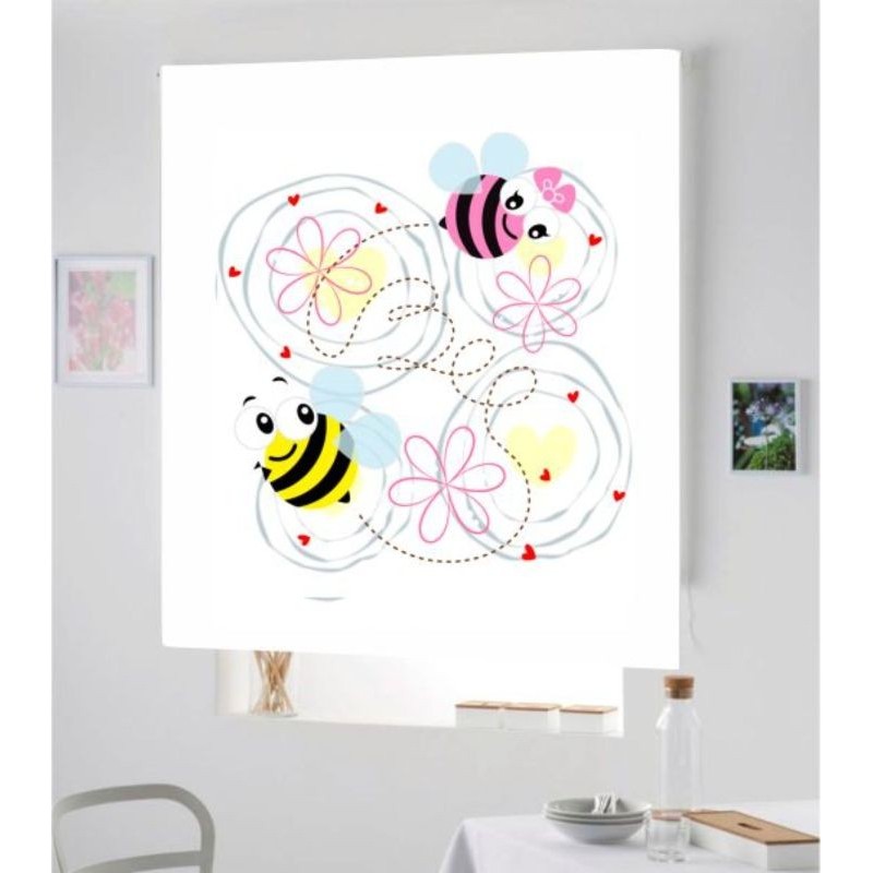 Estores Infantiles Estampado Abejas 001 Estores Infantiles Estampado Abejas 001