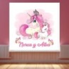 Estores Infantiles Personalizados Unicornio Hermanas- Estores Infantiles niña dibujo unicornio- Estor Infantil Barato