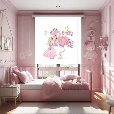 Estores Infantiles Personalizados Flamenco 090- Estores Infantiles Niña dibujo Princesa- Estores Infantiles baratos