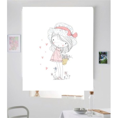 Estores Infantiles Niña Flores 080