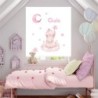  Estores Infantiles Niña Personalizados con nombre- Estor Infantil bebe rosa Estrellitas Osito More Dreams