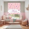  Estor Enrollable Infantil Personalizado- Diseño Floral 070 con Nombre - Luz Natural y Fácil Instalación  Estores Iroa