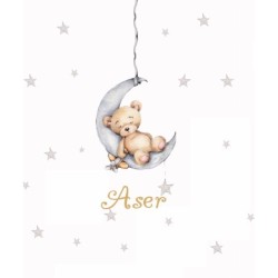  Estores Infantiles Niño Personalizados- Estor Infantil cuarto bebe Estrellas Osito - Estor infantil Niño