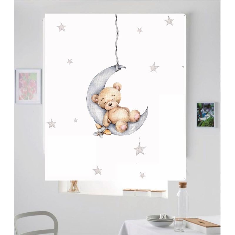 Estores Infantiles Estrellitas Niño Osito 060 Estores Infantiles Estrellitas Niño Osito 060