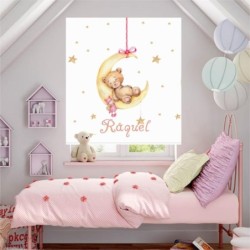  Estores Infantiles Niña Personalizados - Estor Infantil Estrellas Osita Luna - Estor habitacion infantil niña.