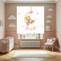  Estores Infantiles Niña Personalizados - Estor Infantil Estrellas Osita Luna - Estor habitacion infantil niña.