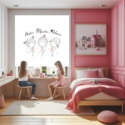  Estores Infantiles Niña Personalizados Trillizas- Estores Infantiles Dibujo Bailarina-