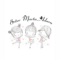  Estores Infantiles Niña Personalizados Trillizas- Estores Infantiles Dibujo Bailarina-
