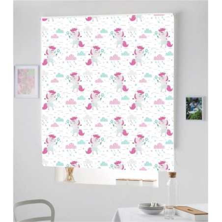 Estores Infantiles Estampado Unicornio
