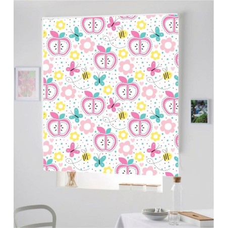 Estores Infantiles Estampado Manzanas 002