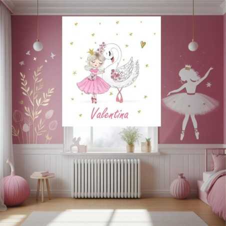 Estores Infantiles Personalizados - Estor Infantil Niña dibujo Bailarina 050- Estor Infantil Baratos