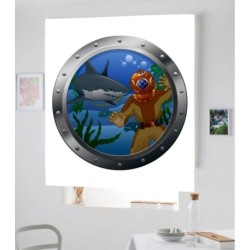 Estores Infantiles Ojo de Buey Mar 002