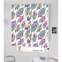Estores Estampado Juveniles Plumas